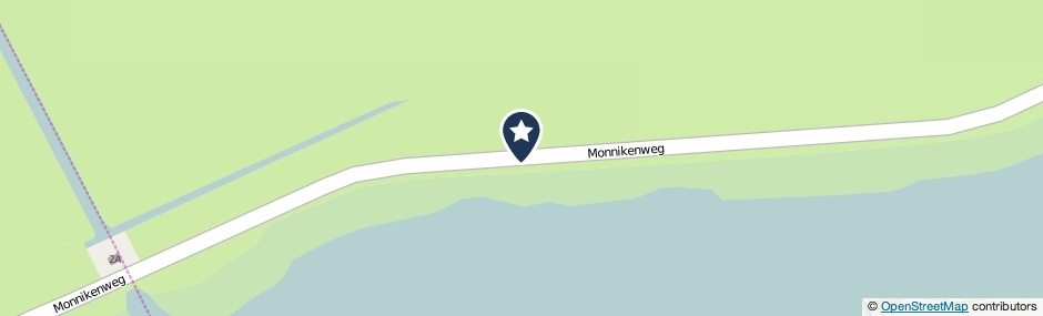 Kaartweergave Monnikenweg in Burgum