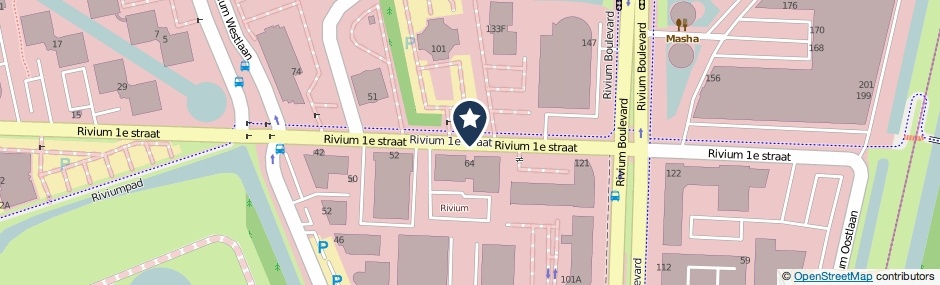 Kaartweergave Rivium 1e Straat in Capelle Aan Den Ijssel