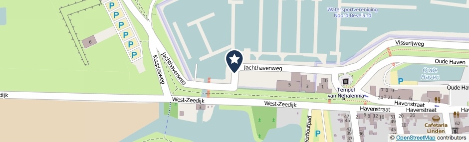 Kaartweergave Jachthavenweg in Colijnsplaat