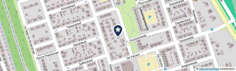Kaartweergave Vuurijzerstede 11 in Cuijk