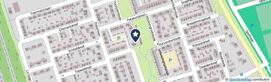 Kaartweergave Vuurijzerstede 31 in Cuijk