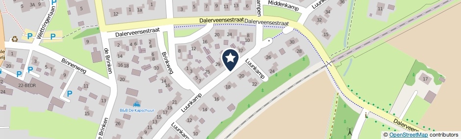 Kaartweergave Luunkamp in Dalen