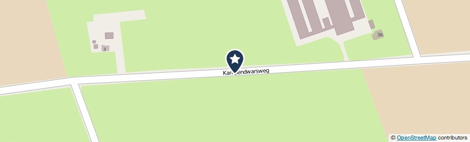 Kaartweergave Kampendwarsweg in Dalfsen