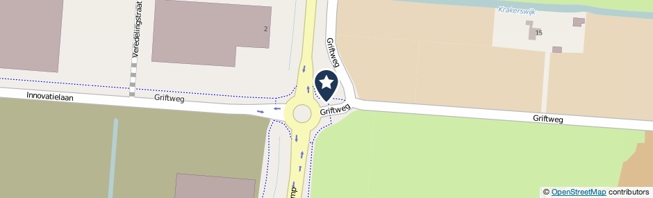 Kaartweergave Griftweg in De Klomp