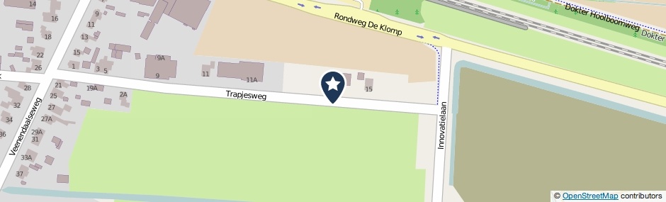 Kaartweergave Trapjesweg in De Klomp
