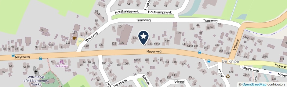 Kaartweergave Meyerweg 129 in De Knipe