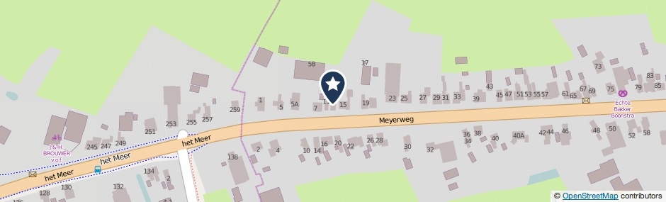 Kaartweergave Meyerweg 13 in De Knipe