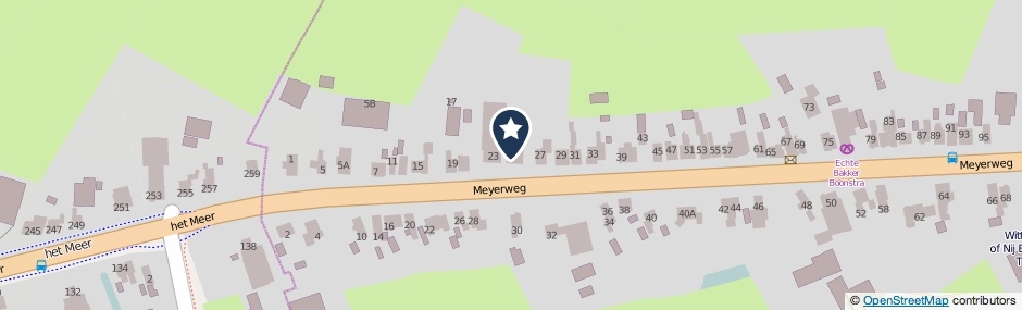 Kaartweergave Meyerweg 25 in De Knipe