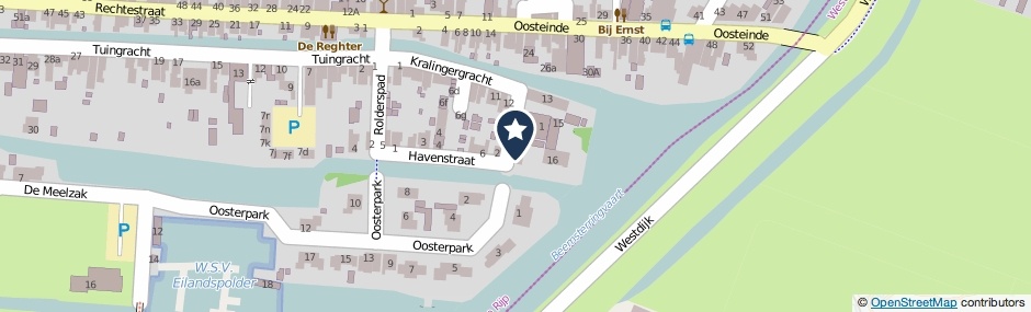 Kaartweergave Havenstraat 7 in De Rijp