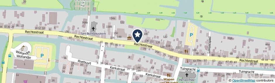 Kaartweergave Looijerspad in De Rijp