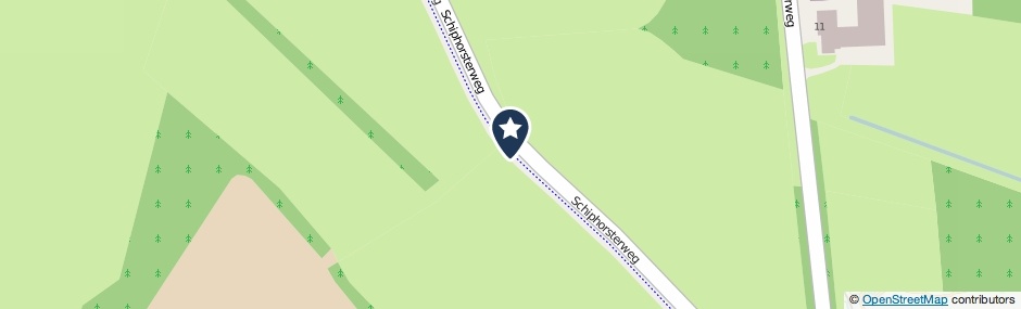 Kaartweergave Schiphorsterweg in De Schiphorst
