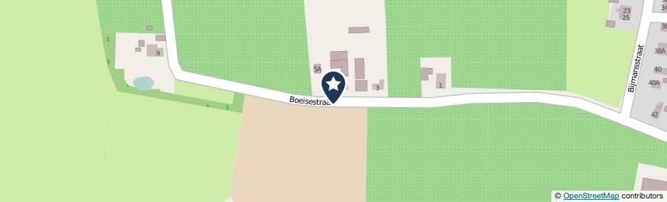 Kaartweergave Boeisestraat in Deest