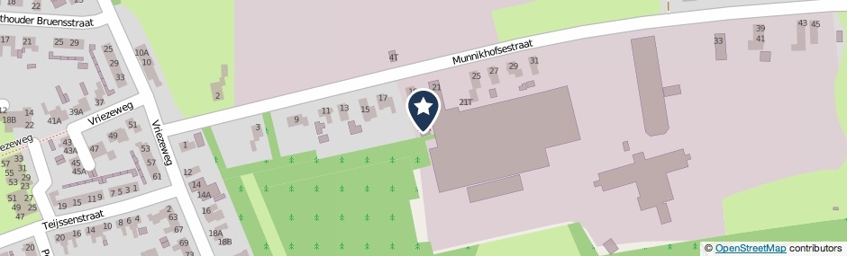 Kaartweergave Munnikhofsestraat 19-A in Deest