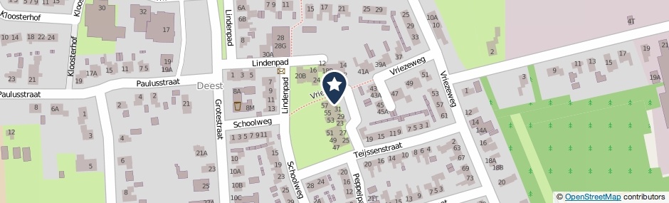 Kaartweergave Teijssenstraat 33 in Deest