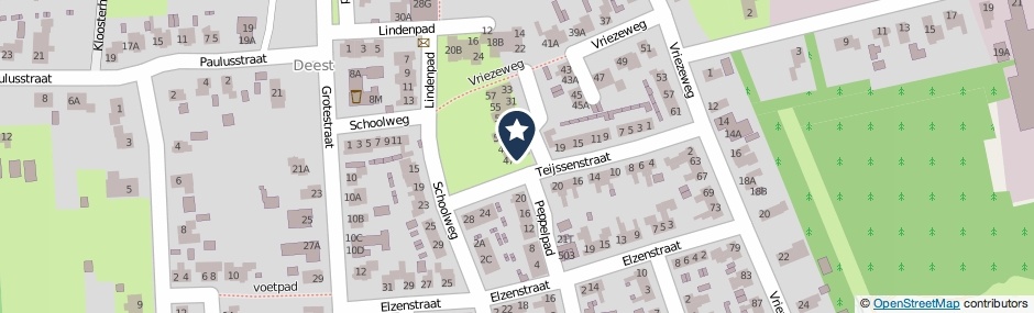 Kaartweergave Teijssenstraat 35 in Deest