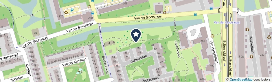 Kaartweergave Breevoortplantsoen in Delft