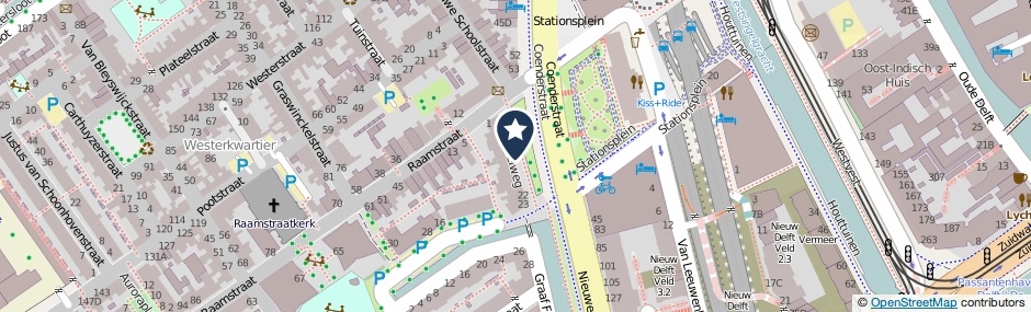 Kaartweergave Parallelweg in Delft