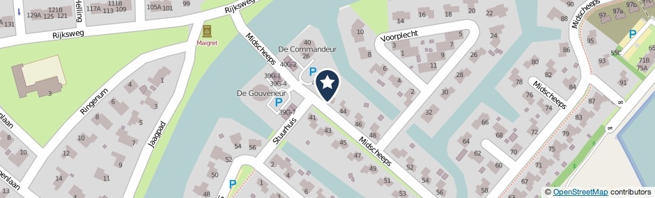 Kaartweergave Midscheeps 42 in Delfzijl