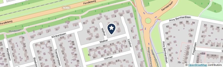 Kaartweergave Walker 3 in Delfzijl