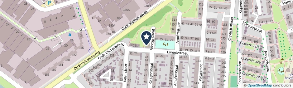 Kaartweergave Rontgenstraat 39 in Den Bosch