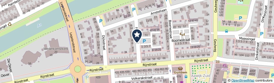 Kaartweergave Rupelstraat in Den Bosch
