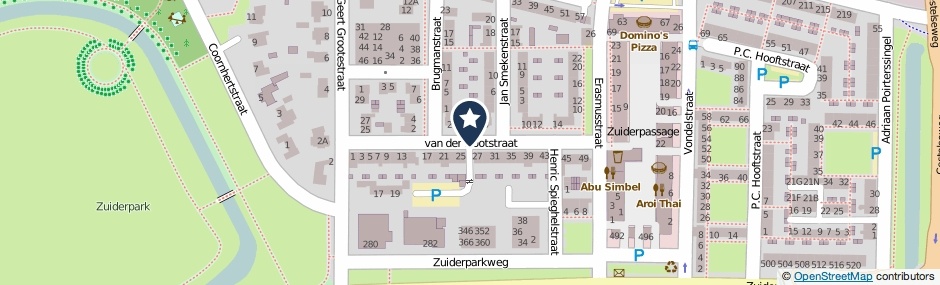 Kaartweergave Van Der Nootstraat in Den Bosch