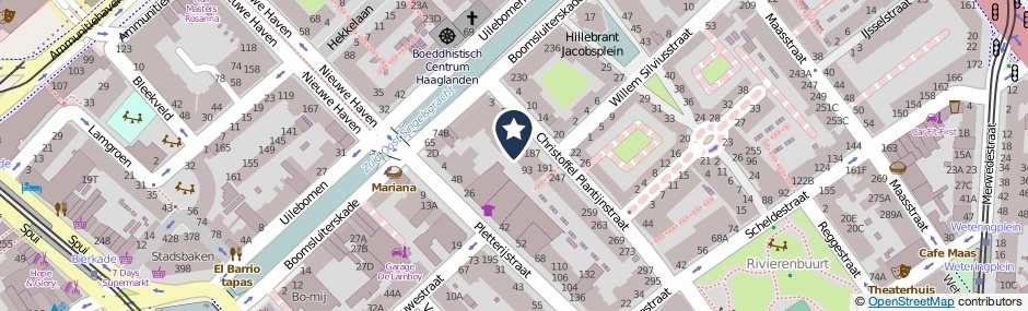 Kaartweergave Christoffel Plantijnstraat 133 in Den Haag