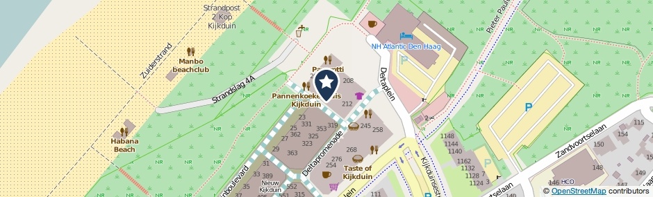 Kaartweergave Deltaplein 218 in Den Haag
