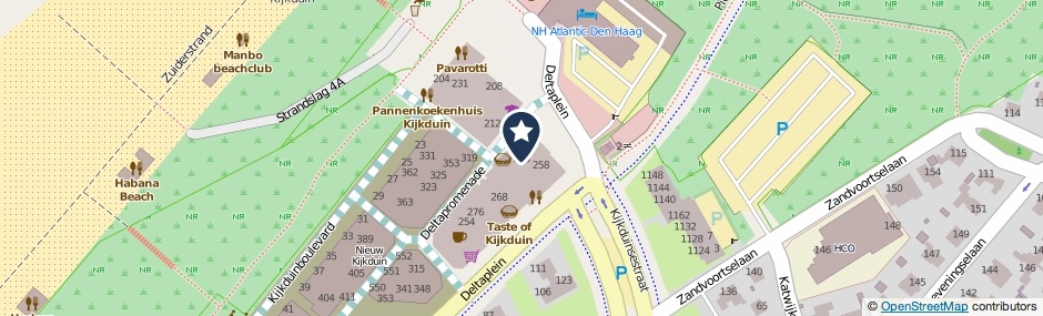 Kaartweergave Deltaplein 245 in Den Haag