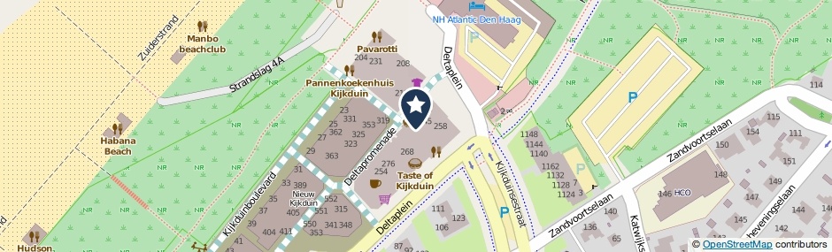 Kaartweergave Deltaplein 253 in Den Haag