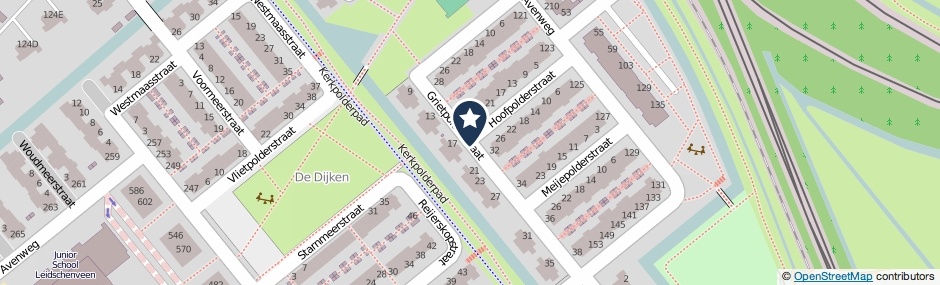 Kaartweergave Grietpolderstraat in Den Haag