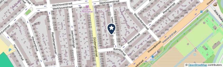 Kaartweergave Leersumstraat 141 in Den Haag