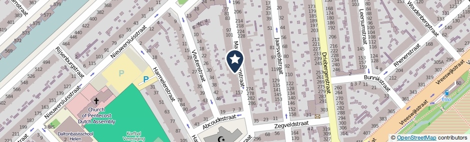 Kaartweergave Maarsbergenstraat 137 in Den Haag