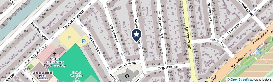 Kaartweergave Maarsbergenstraat 143 in Den Haag