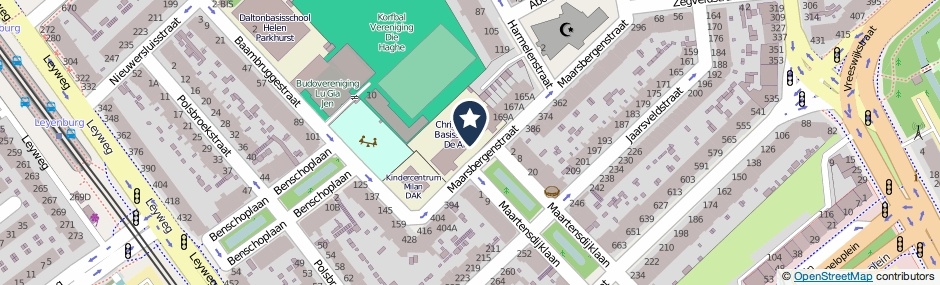 Kaartweergave Maarsbergenstraat 169-C in Den Haag