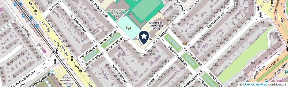 Kaartweergave Maarsbergenstraat 171 in Den Haag