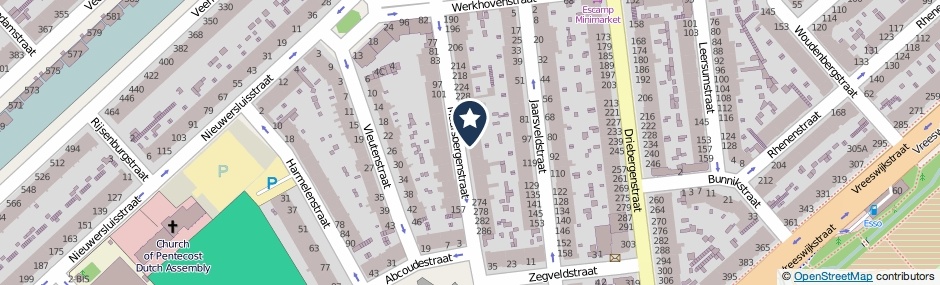 Kaartweergave Maarsbergenstraat 248 in Den Haag
