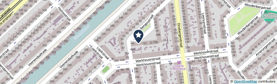 Kaartweergave Maarsbergenstraat 38 in Den Haag