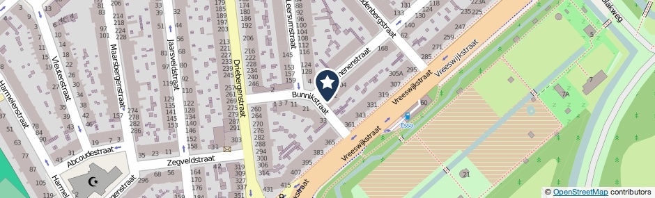 Kaartweergave Rhenenstraat 218 in Den Haag