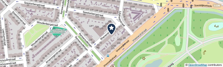 Kaartweergave Rhenenstraat 26 in Den Haag
