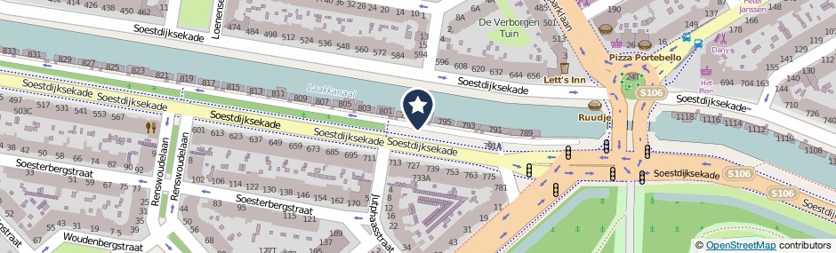 Kaartweergave Soestdijksekade in Den Haag