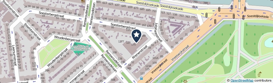 Kaartweergave Soesterbergstraat 195 in Den Haag