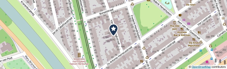 Kaartweergave Van Beverningkstraat 229 in Den Haag
