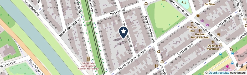 Kaartweergave Van Beverningkstraat 233-A in Den Haag