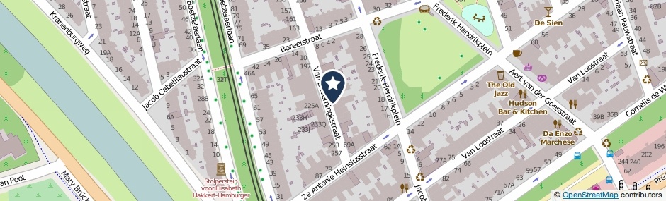 Kaartweergave Van Beverningkstraat 270 in Den Haag