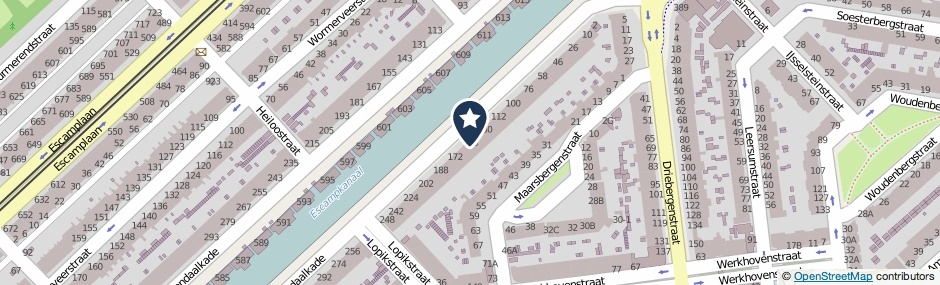 Kaartweergave Veenendaalkade 150 in Den Haag