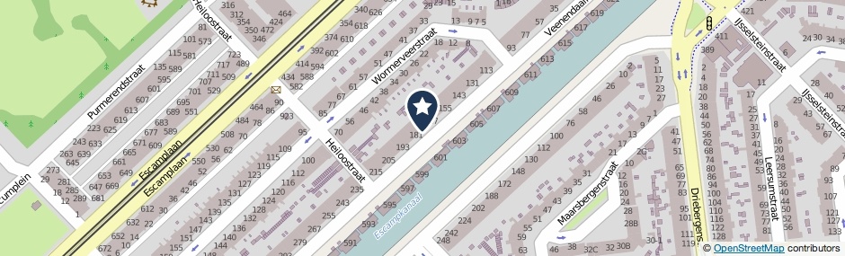 Kaartweergave Veenendaalkade 179 in Den Haag