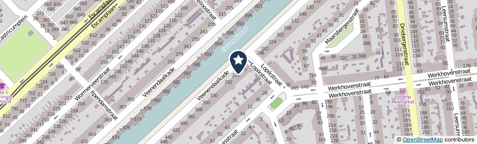 Kaartweergave Veenendaalkade 266 in Den Haag