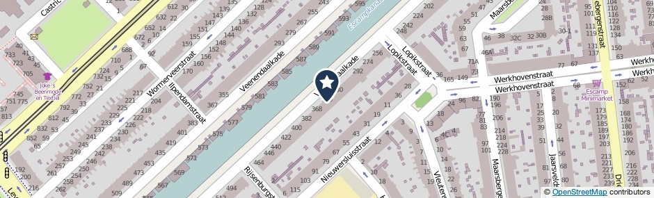 Kaartweergave Veenendaalkade 346 in Den Haag