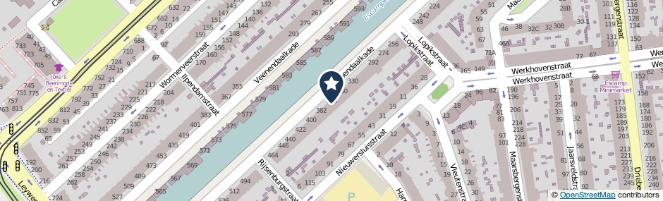 Kaartweergave Veenendaalkade 364 in Den Haag